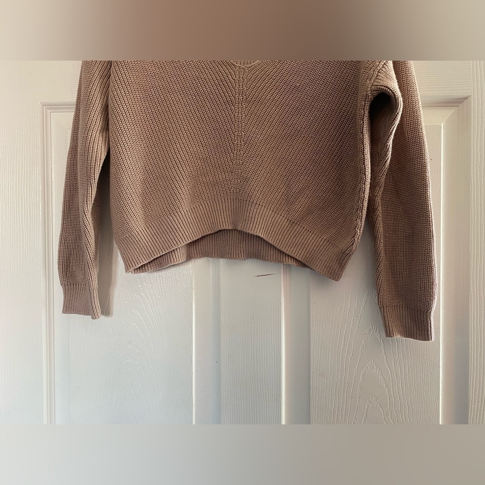 Lulus Feel it Still Taupe Knit Sweater Size Small - Picture 6 of 12